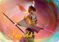 Yuna, Grand Summoner Art Card (Gold-Stamped Signature) - Art Series: FINAL FANTASY (ASFIN) #22 - Special Magic: The Gathering Trading Card