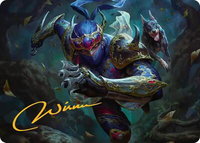 Shadow, Mysterious Assassin Art Card (Gold-Stamped Signature) - Art Series: FINAL FANTASY (ASFIN) #26 - Special Magic: The Gathering Trading Card