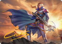 Edgar, Master Machinist Art Card (Gold-Stamped Signature) - Art Series: FINAL FANTASY (ASFIN) #27 - Special Magic: The Gathering Trading Card