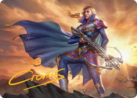 Edgar, Master Machinist Art Card (Gold-Stamped Signature) - Art Series: FINAL FANTASY Magic: The Gathering trading card