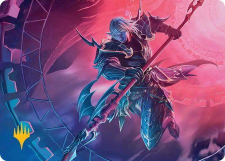 Estinien Varlineau Art Card (Gold-Stamped Planeswalker Symbol) - Art Series: FINAL FANTASY Magic: The Gathering trading card