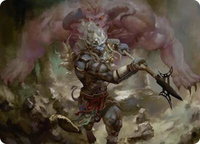 Kimahri, Valiant Guardian Art Card - Art Series: FINAL FANTASY (ASFIN) #29 - Special Magic: The Gathering Trading Card