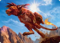 Red XIII, Proud Warrior Art Card - Art Series: FINAL FANTASY (ASFIN) #30 - Special Magic: The Gathering Trading Card