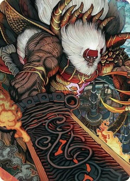 Braska's Final Aeon Art Card - Art Series: FINAL FANTASY Magic: The Gathering trading card