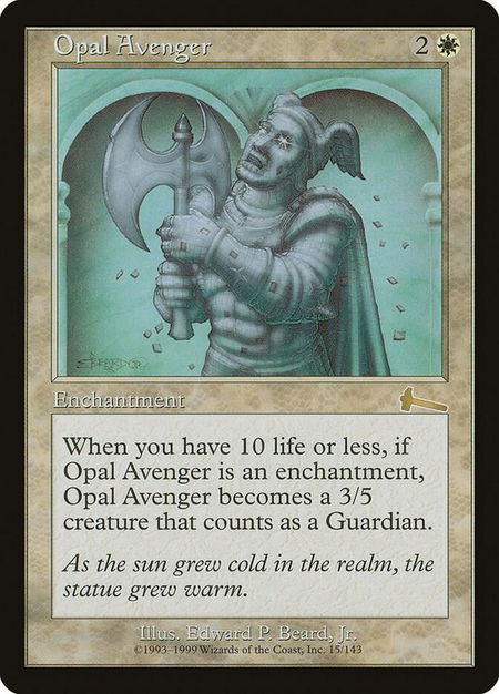 Opal Avenger - Urza's Legacy Magic: The Gathering trading card