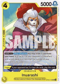 Inuarashi (Reprint) - Starter Deck 28: GREEN/YELLOW Yamato (ST-28) #OP06-100 - Uncommon One Piece Trading Card