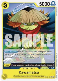 Kawamatsu (Reprint) - Starter Deck 28: GREEN/YELLOW Yamato (ST-28) #OP06-103 - Common One Piece Trading Card