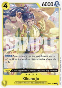Kikunojo (Reprint) - Starter Deck 28: GREEN/YELLOW Yamato (ST-28) #OP06-104 - Rare One Piece Trading Card