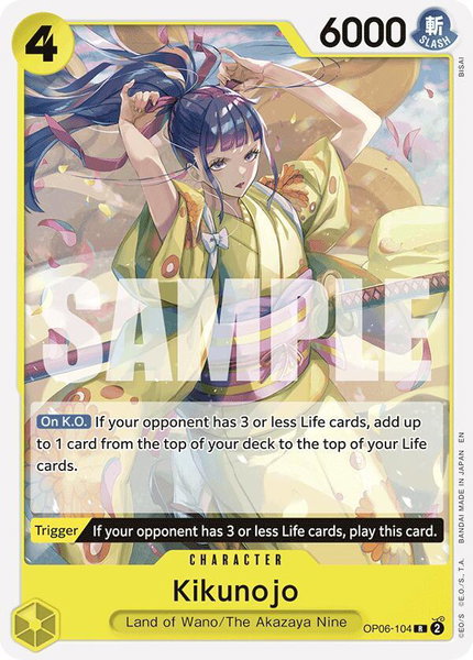 Kikunojo (Reprint) - Starter Deck 28: GREEN/YELLOW Yamato One Piece trading card