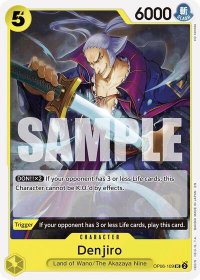Denjiro (Reprint) - Starter Deck 28: GREEN/YELLOW Yamato (ST-28) #OP06-109 - Uncommon One Piece Trading Card