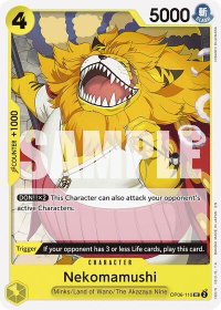 Nekomamushi (Reprint) - Starter Deck 28: GREEN/YELLOW Yamato (ST-28) #OP06-110 - Uncommon One Piece Trading Card