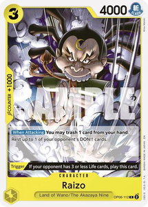 Raizo (Reprint) - Starter Deck 28: GREEN/YELLOW Yamato (ST-28) #OP06-112 - Common One Piece Trading Card