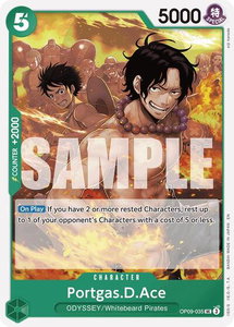 Portgas.D.Ace (Reprint) - Starter Deck 28: GREEN/YELLOW Yamato (ST-28) #OP09-035 - Uncommon One Piece Trading Card