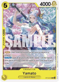 Yamato (Reprint) - Starter Deck 28: GREEN/YELLOW Yamato (ST-28) #ST13-016 - Common One Piece Trading Card