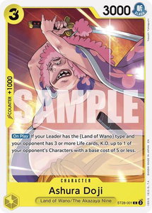 Ashura Doji - Starter Deck 28: GREEN/YELLOW Yamato (ST-28) #ST28-001 - Common One Piece Trading Card