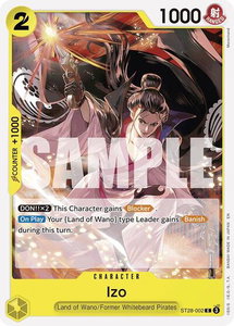 Izo - Starter Deck 28: GREEN/YELLOW Yamato (ST-28) #ST28-002 - Common One Piece Trading Card
