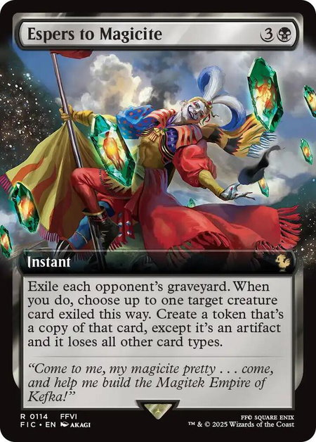 Espers to Magicite (Extended Art) - Commander: FINAL FANTASY Magic: The Gathering trading card