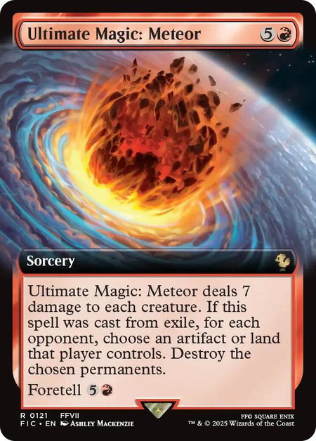 Ultimate Magic: Meteor (Extended Art) - Commander: FINAL FANTASY Magic: The Gathering trading card