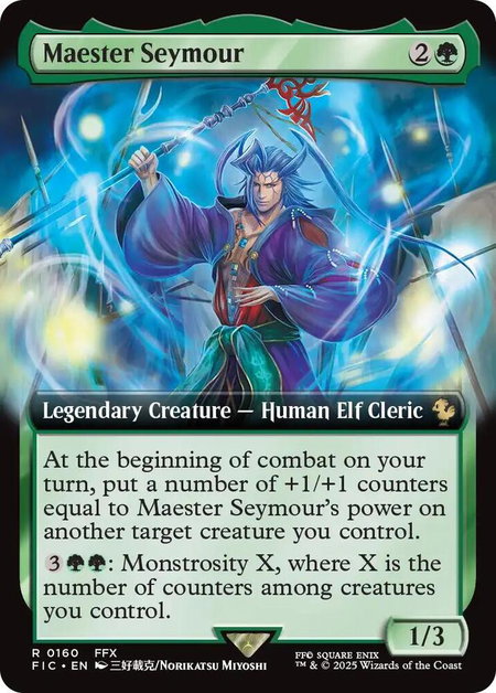 Maester Seymour (Extended Art) - Commander: FINAL FANTASY Magic: The Gathering trading card