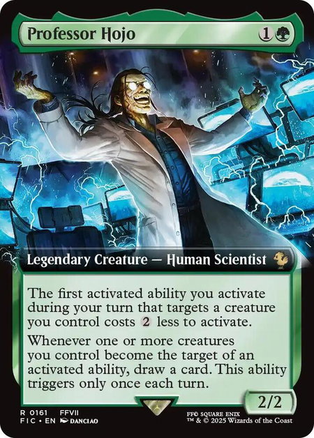 Professor Hojo (Extended Art) - Commander: FINAL FANTASY Magic: The Gathering trading card