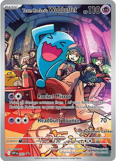 Team Rocket's Wobbuffet (Pokemon Center Exclusive) - SV: Scarlet & Violet Promo Cards Pokémon trading card