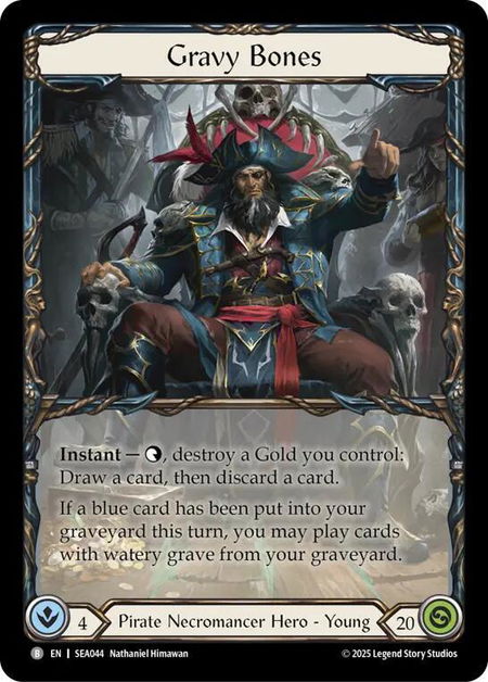 Gravy Bones // Treasure Island - High Seas Flesh and Blood trading card