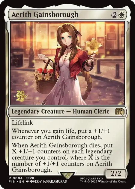 Aerith Gainsborough - Prerelease Cards Magic: The Gathering trading card