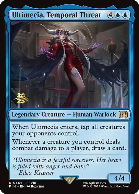 Ultimecia, Temporal Threat - Prerelease Cards Magic: The Gathering trading card