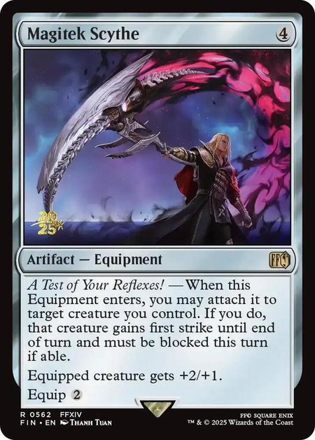 Magitek Scythe - Prerelease Cards Magic: The Gathering trading card