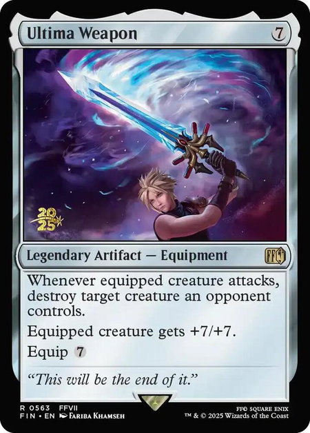 Ultima Weapon - Prerelease Cards Magic: The Gathering trading card