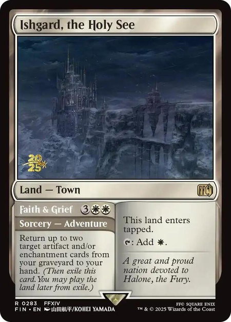 Ishgard, the Holy See - Prerelease Cards Magic: The Gathering trading card