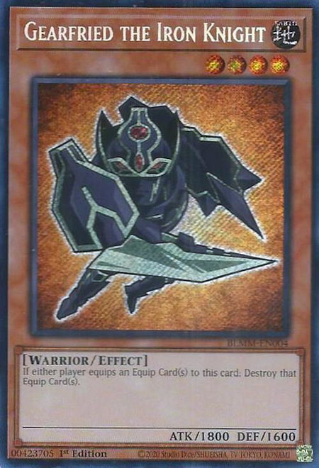 Gearfried the Iron Knight - Battles of Legend: Monster Mayhem YuGiOh trading card