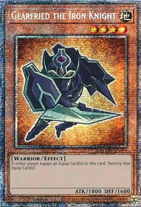 Gearfried the Iron Knight (Starlight Rare) - Battles of Legend: Monster Mayhem (BLMM) #BLMM-EN004 - Starlight Rare YuGiOh Trading Card