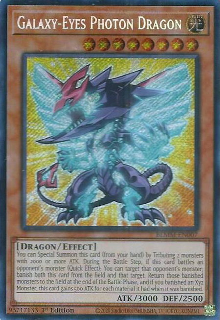 Galaxy-Eyes Photon Dragon - Battles of Legend: Monster Mayhem YuGiOh trading card