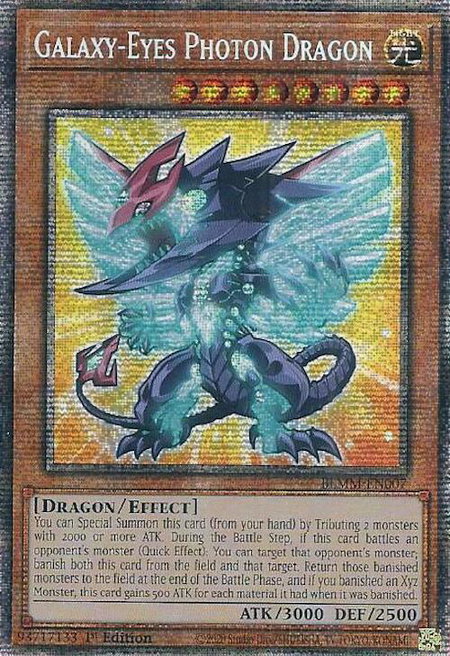 Galaxy-Eyes Photon Dragon (Starlight Rare) - Battles of Legend: Monster Mayhem YuGiOh trading card