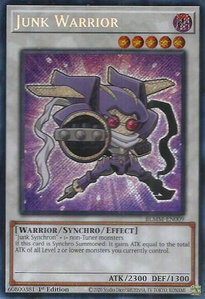 Junk Warrior - Battles of Legend: Monster Mayhem (BLMM) #BLMM-EN009 - Secret Rare YuGiOh Trading Card