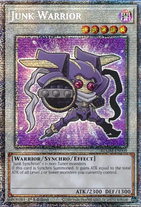 Junk Warrior (Starlight Rare) - Battles of Legend: Monster Mayhem YuGiOh trading card