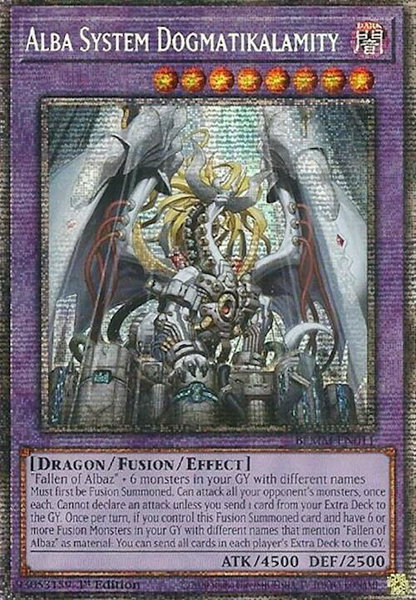 Alba System Dogmatikalamity (Starlight Rare) trading card from Battles of Legend: Monster Mayhem Alba System Dogmatikalamity (Starlight Rare) - Battles of Legend: Monster Mayhem YuGiOh trading card