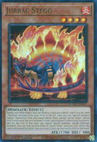 Jurrac Stego - Battles of Legend: Monster Mayhem (BLMM) #BLMM-EN017 - Ultra Rare YuGiOh Trading Card