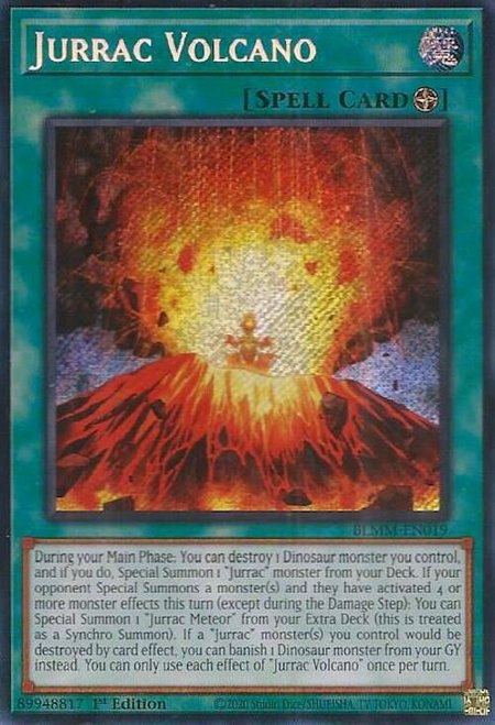 Jurrac Volcano - Battles of Legend: Monster Mayhem YuGiOh trading card