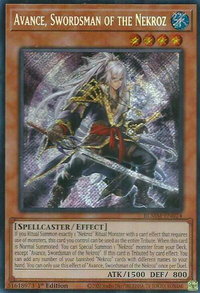 Avance, Swordsman of the Nekroz - Battles of Legend: Monster Mayhem (BLMM) #BLMM-EN024 - Secret Rare YuGiOh Trading Card