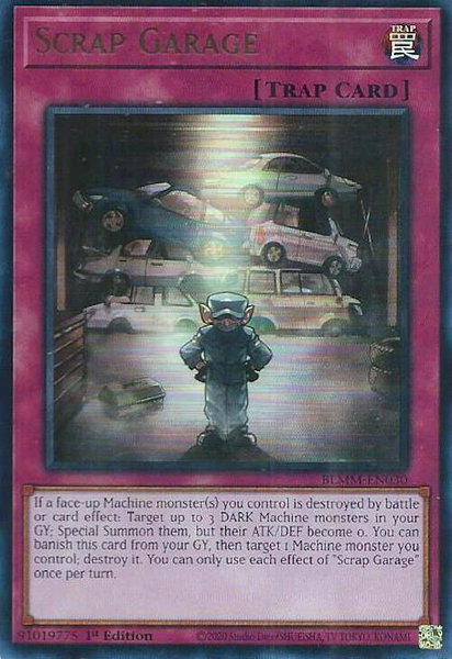 Scrap Garage trading card from Battles of Legend: Monster Mayhem Scrap Garage - Battles of Legend: Monster Mayhem YuGiOh trading card