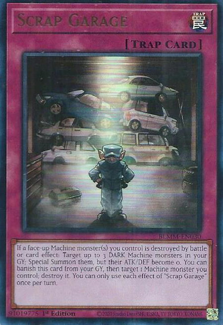 Scrap Garage - Battles of Legend: Monster Mayhem YuGiOh trading card