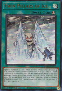 Twin Pillars of Ice - Battles of Legend: Monster Mayhem (BLMM) #BLMM-EN032 - Ultra Rare YuGiOh Trading Card