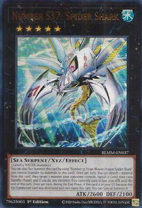 Number S37: Spider Shark - Battles of Legend: Monster Mayhem (BLMM) #BLMM-EN037 - Ultra Rare YuGiOh Trading Card