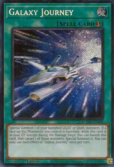 Galaxy Journey - Battles of Legend: Monster Mayhem YuGiOh trading card