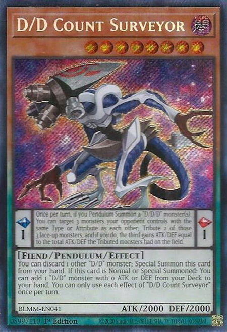 D/D Count Surveyor - Battles of Legend: Monster Mayhem YuGiOh trading card