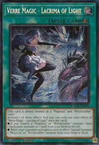 Verre Magic - Lacrima of Light - Battles of Legend: Monster Mayhem (BLMM) #BLMM-EN046 - Secret Rare YuGiOh Trading Card