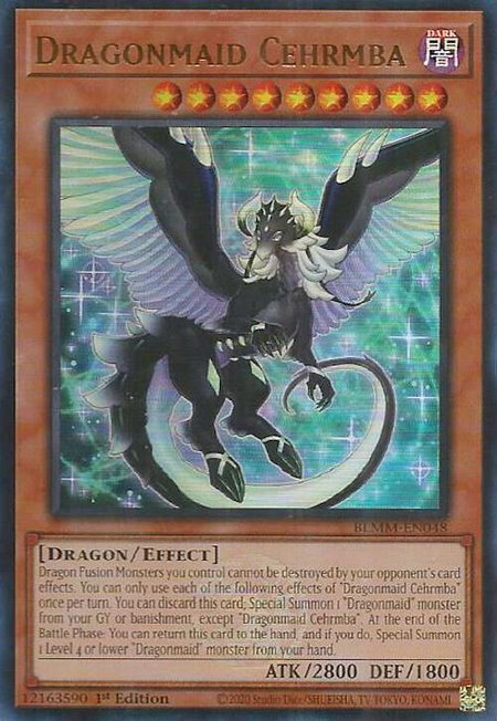 Dragonmaid Cehrmba - Battles of Legend: Monster Mayhem YuGiOh trading card