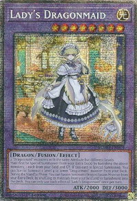 Lady's Dragonmaid (Starlight Rare) - Battles of Legend: Monster Mayhem (BLMM) #BLMM-EN049 - Starlight Rare YuGiOh Trading Card